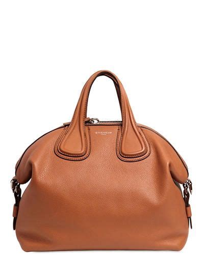 Givenchy Nightingale Medium Waxy Leather Satchel Bag